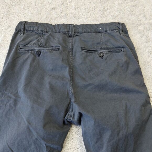 Zara Chino Pants Men's 30x30 Grey Slim Fit Stretchy - Picture 6 of 10